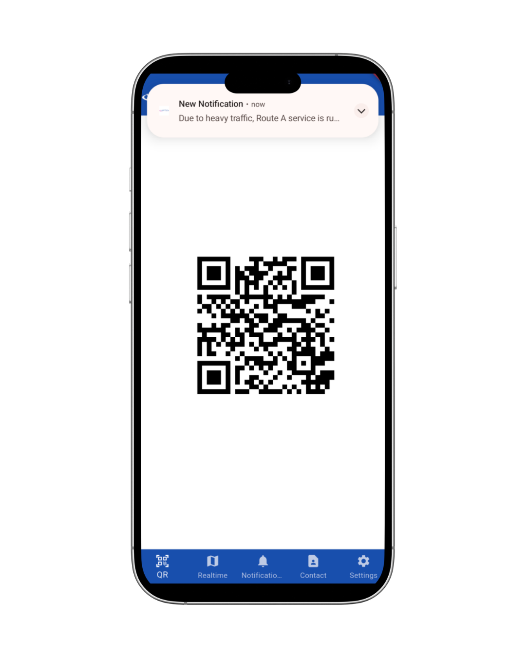 QR code shuttle app